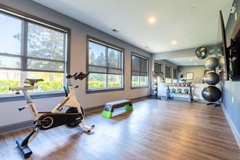 Indigo apartments yoga and spin room